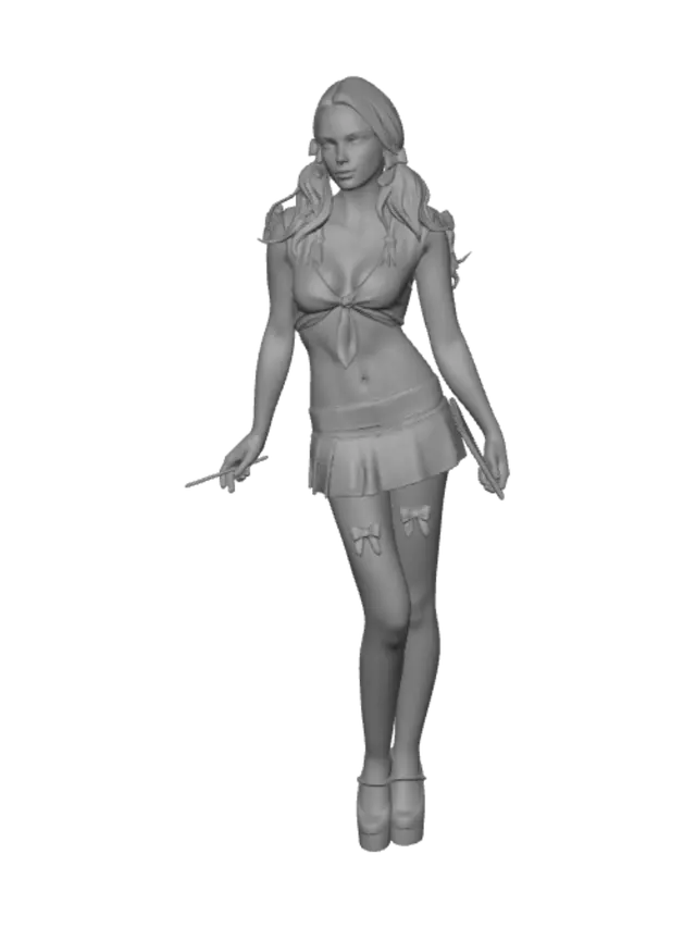 3D model for Pink Plaid Schoolgirl Costume