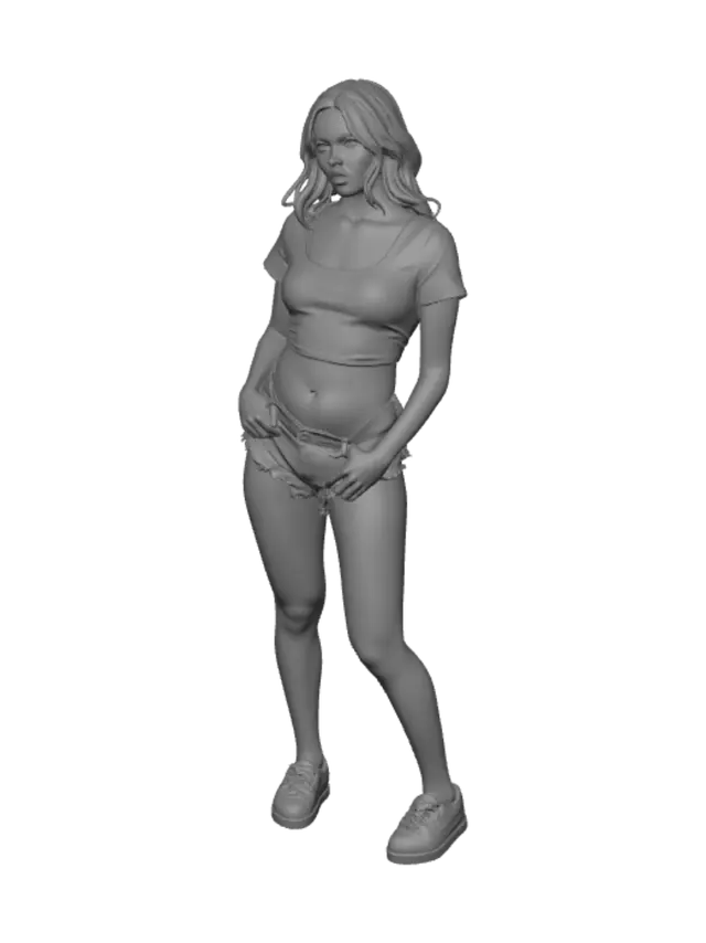 3D model for Lemon Glow Crop Top