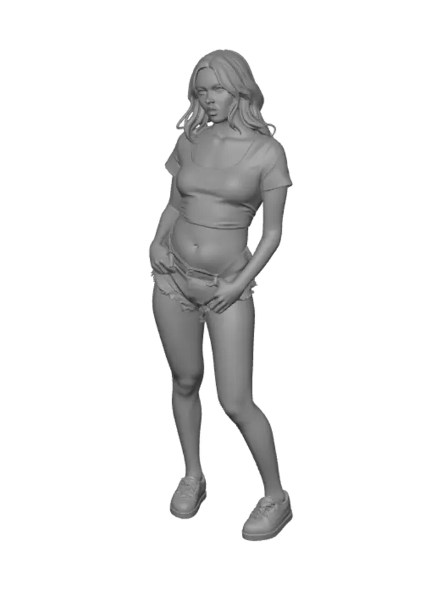 3D model for Lemon Glow Crop Top