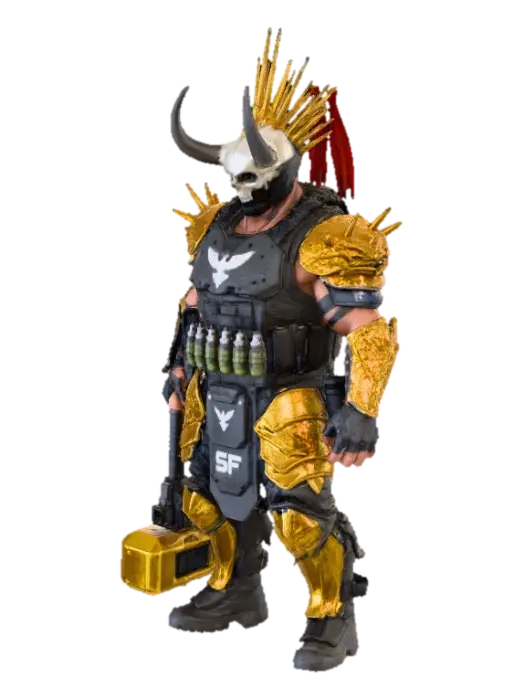 Shao reimagined 3D model, vytvořený pomocí AI