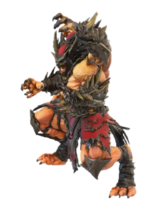 Goro - Kombat 3D model, vytvořený pomocí AI
