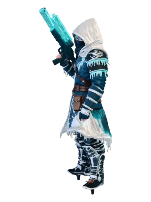Modello 3D Captain cold. - Flash, generato dall’IA