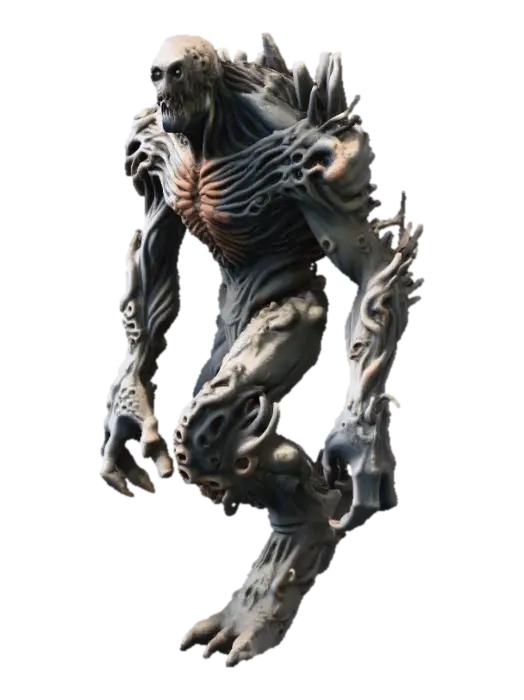 Titans of the Ruins 3D model, vytvořený pomocí AI