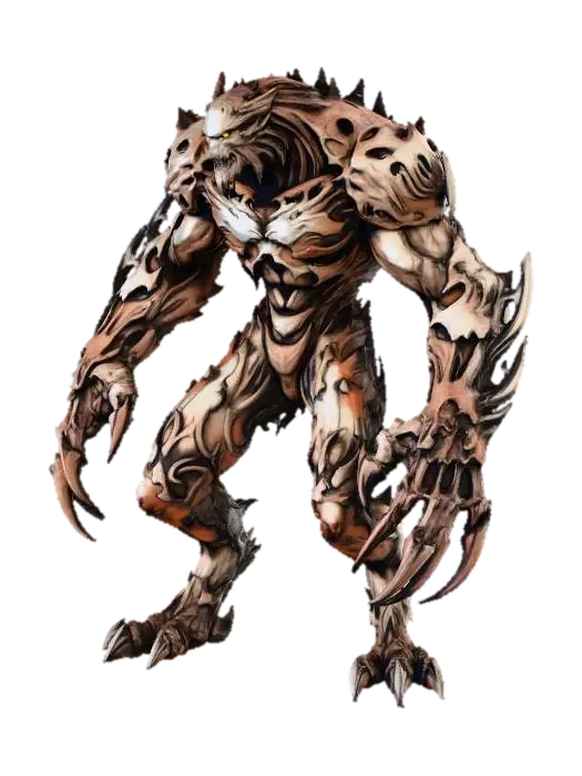 Savage Earth Guardian 3D model, vytvořený pomocí AI