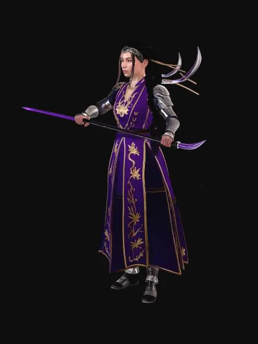 3D model for Violet Dawn Archer