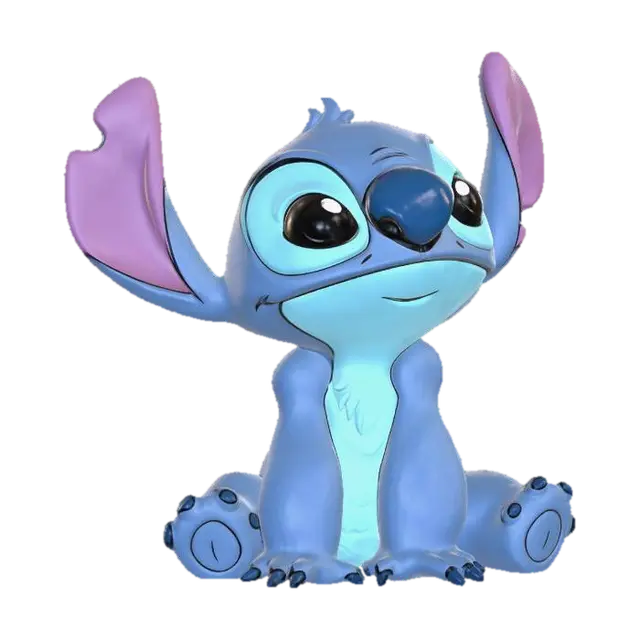 Modello 3D Baby Stitch - Muppet, generato dall’IA