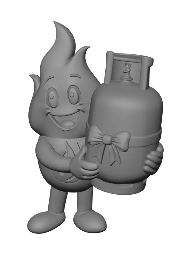 3D model for Joyful Flame and the Gift Cylinder