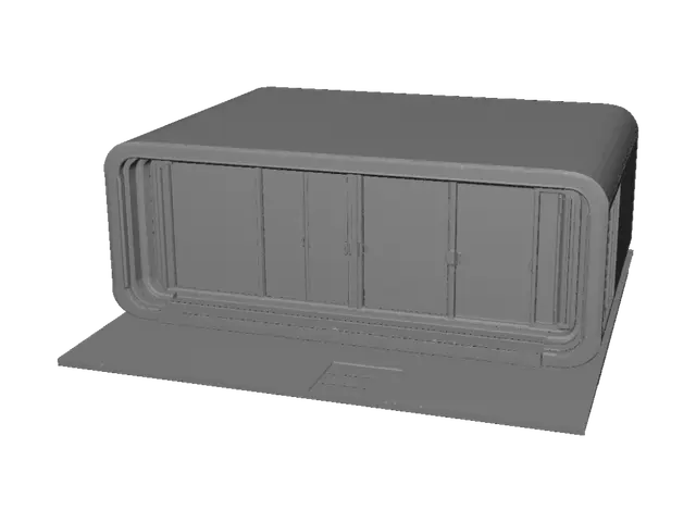 3D model for Glass Capsule Retreat