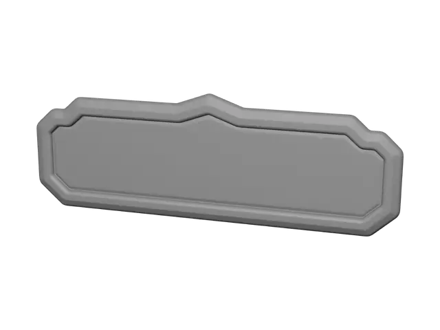 3D model for Golden Crest Nameplate