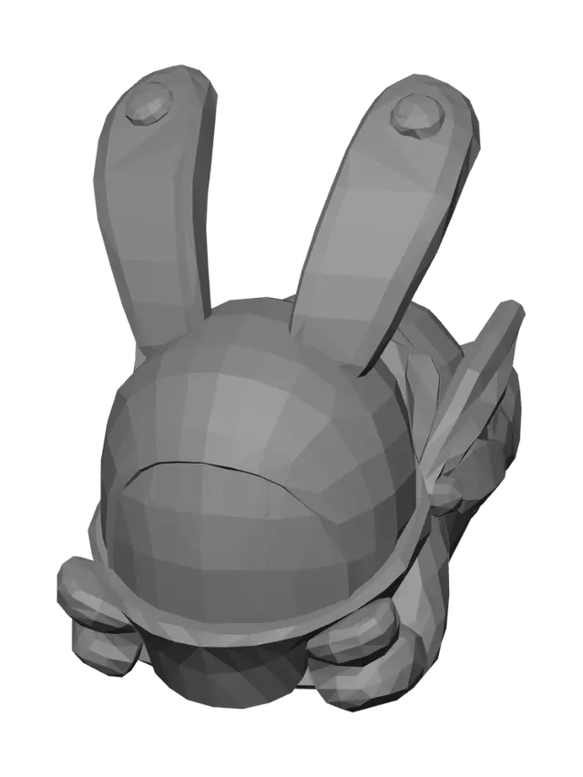 3D model for Neon Ninja Bunny