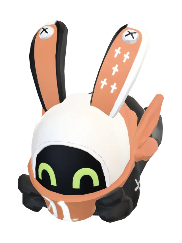 3D model for Neon Ninja Bunny