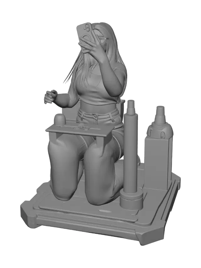 3D model for Bedroom Mirror Selfie