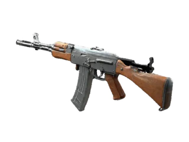 Realistic 3D model of an AK-47 assault rifle, detailed textures, game-ready, low-poly - Ak47 3D model, vytvořený pomocí AI