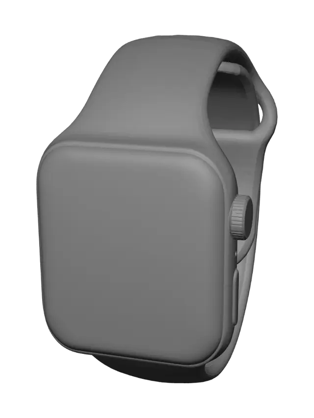 3D model for Apple Watch with White Band