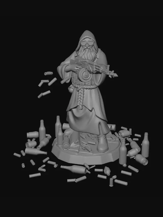 3D model for Mago sin Maná y Munición