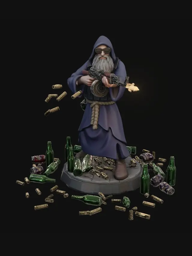 3D model for Mago sin Maná y Munición