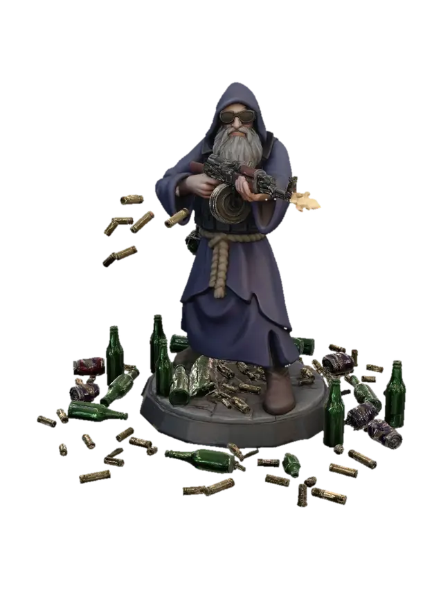 3D model for Mago sin Maná y Munición
