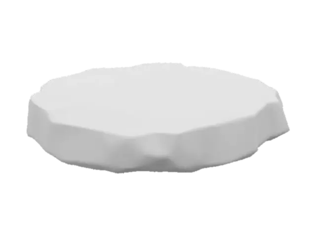 3D model for flat stone with sharp edges low poly low poly low poly and angular like someone would find in a pond that a frog or small child could easily jump on