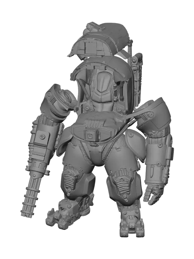 3D model for Weathered Armorsuit