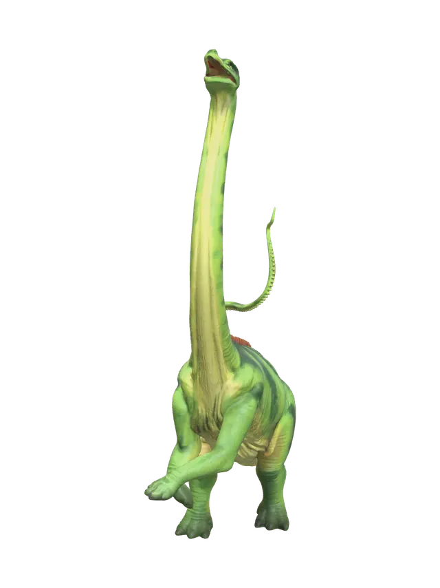 Realistic Diplodocus - Jurassic 3D model, vytvořený pomocí AI