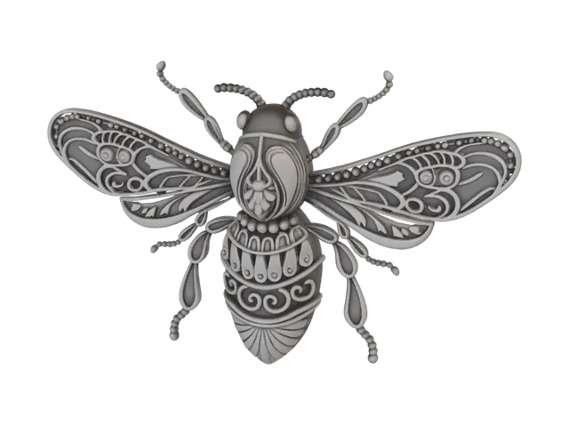 Modèle 3D Filigree Bee - Objetdart, généré par IA
