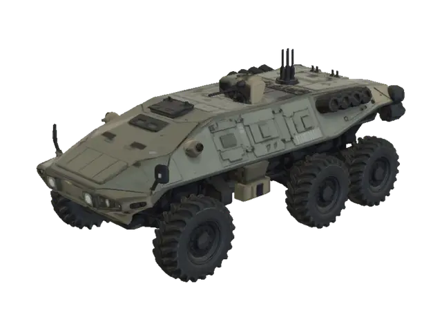 Desert Vanguard - Trooper 3D model, vytvořený pomocí AI