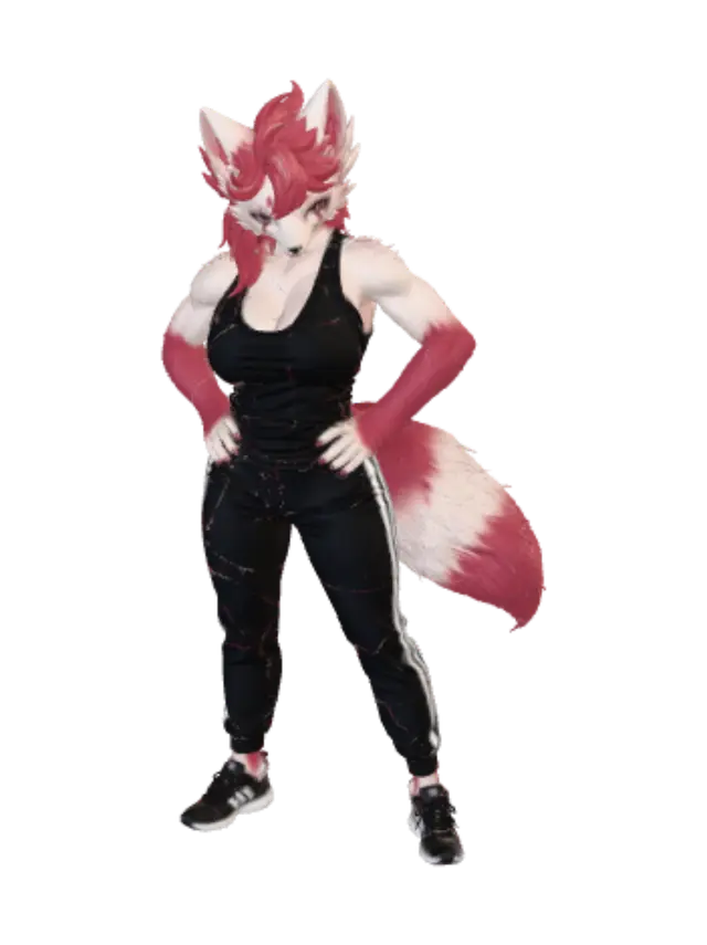 3D model for Crimson Blaze Fox