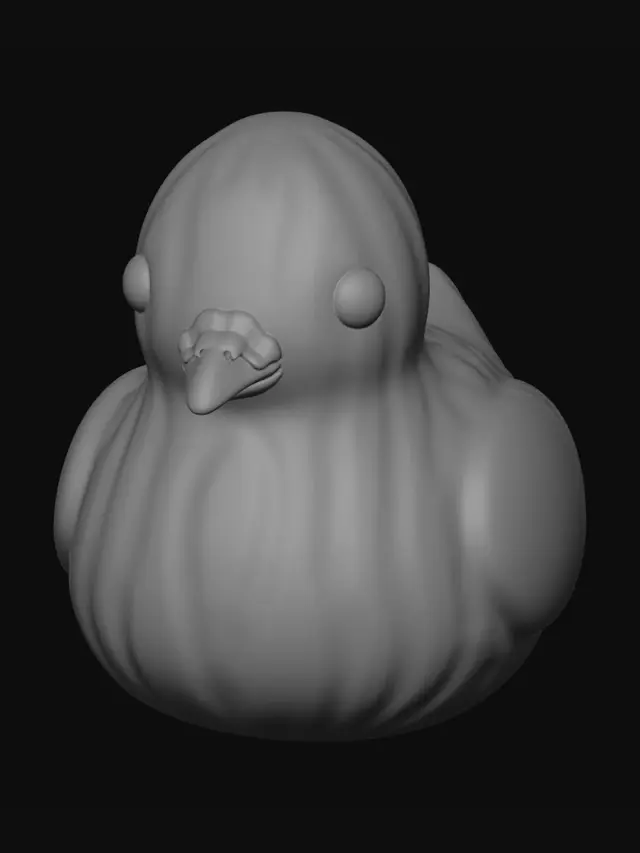 3D model for Lavender-Accented Grey Rubber Duck