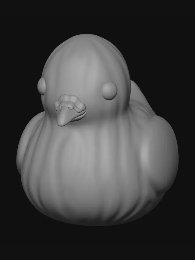 3D model for Lavender-Accented Grey Rubber Duck
