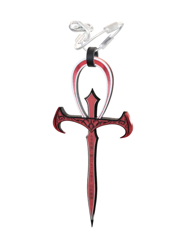 vampire ankh cross - Seal 3D model, vytvořený pomocí AI