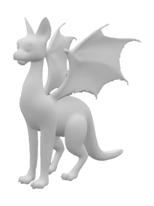 3D model for Drachen Katze