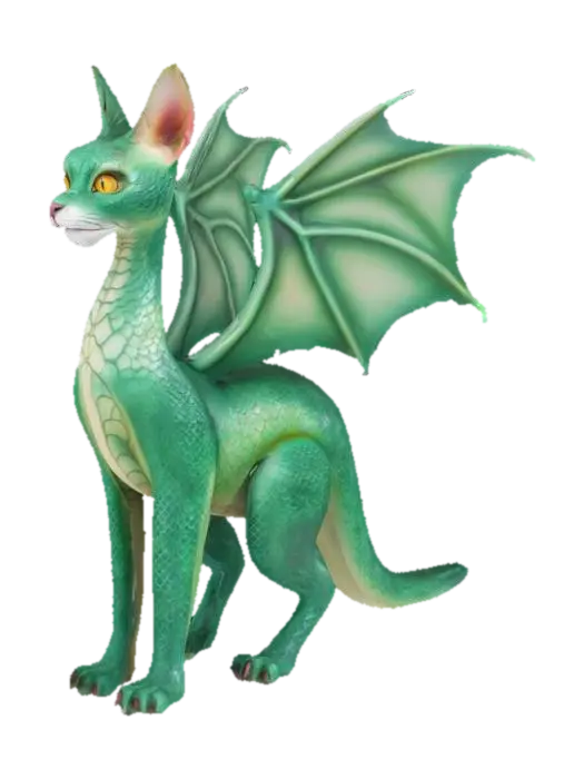 3D model for Drachen Katze
