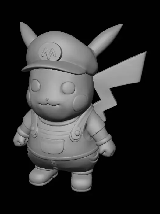 3D model for Super Mario Pikachu