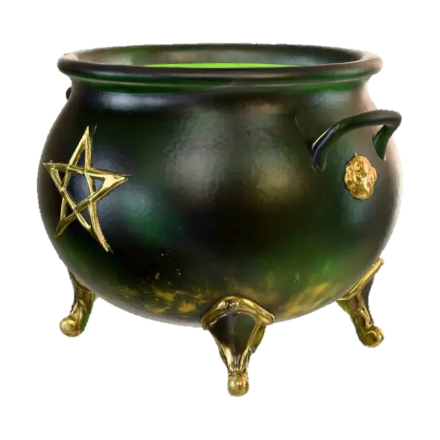 Witch's Brew 3D model, vytvořený pomocí AI