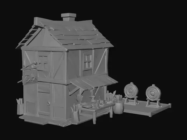 3D model for The Archer's Workshop