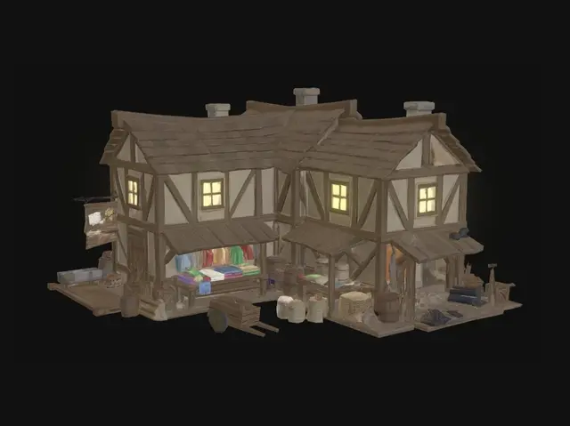 3D model for Timber Lane Market