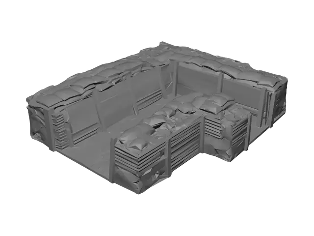 3D model for WWI Trench Interior