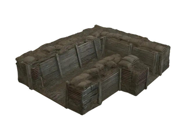 3D model for WWI Trench Interior
