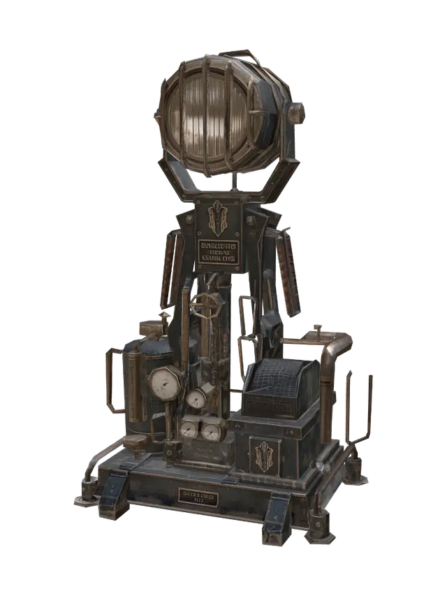 3D model for Diesel-Fueled Spotlight Engine, 1916