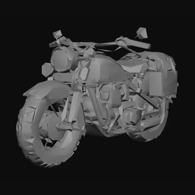 3D model for World War II German Motorcycle