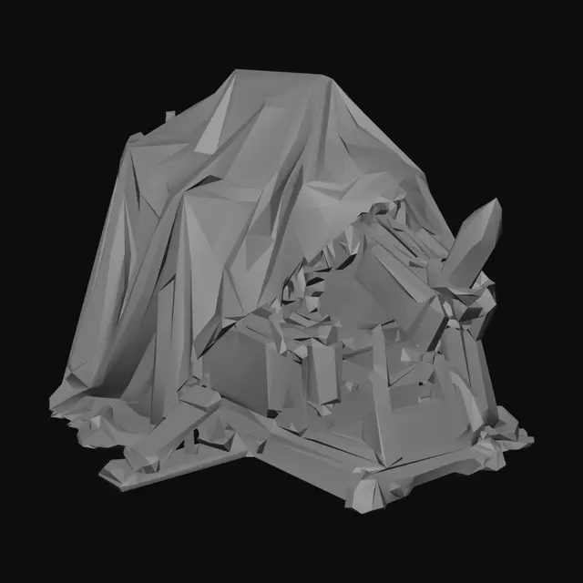3D model for Mortar Loader Under a Shroud