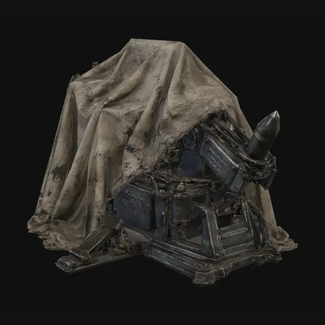 3D model for Mortar Loader Under a Shroud