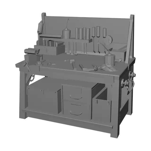 3D model for Vintage Mechanic's Workbench