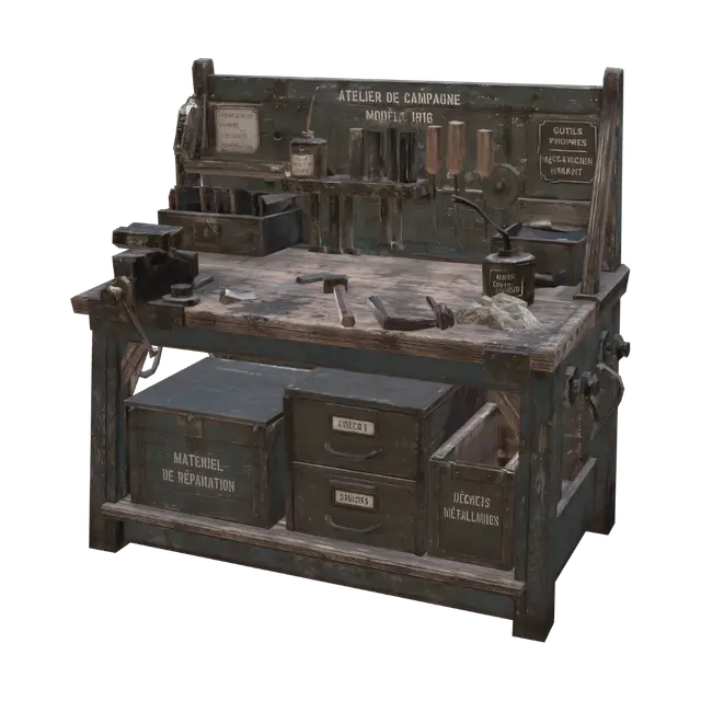 3D model for Vintage Mechanic's Workbench