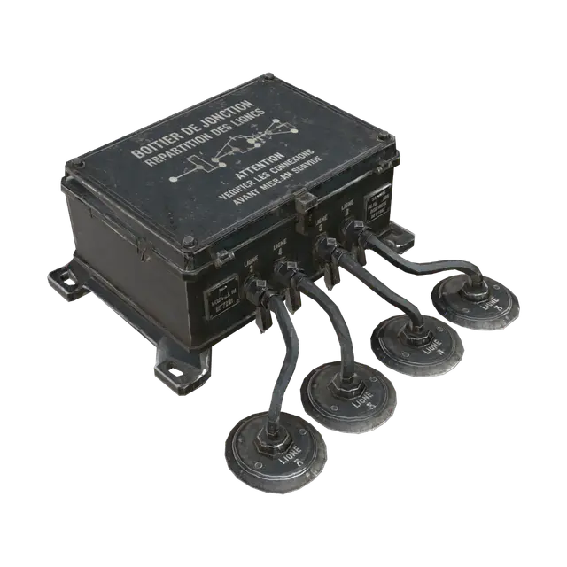 3D model for Vintage French Junction Box