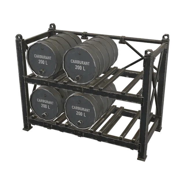 3D model for Fuel Drum Rack