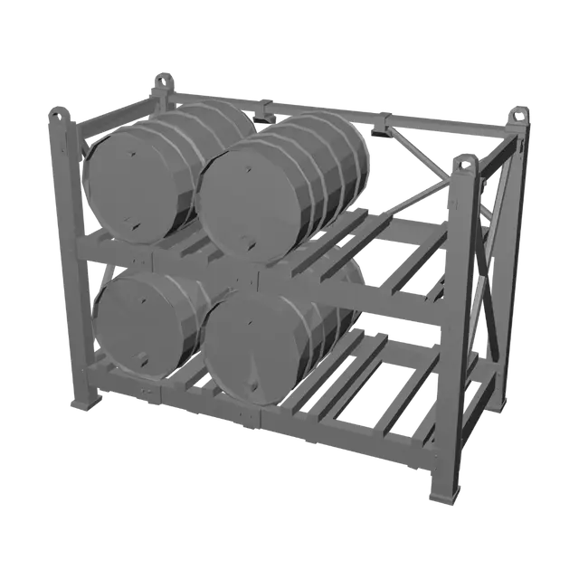 3D model for Fuel Drum Rack