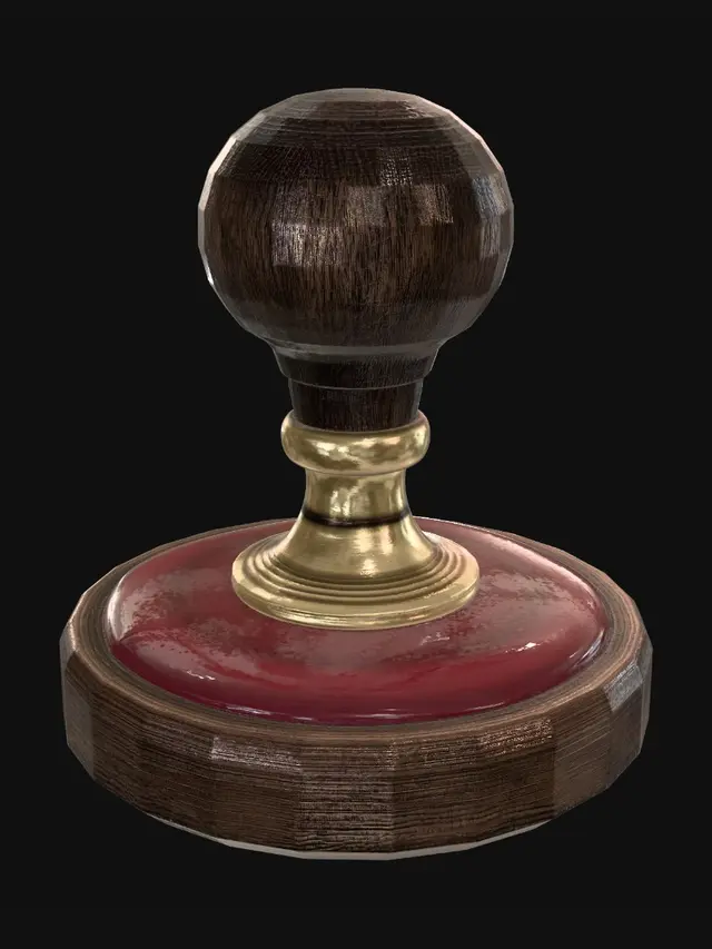 3D model for Vintage Seal Stamp