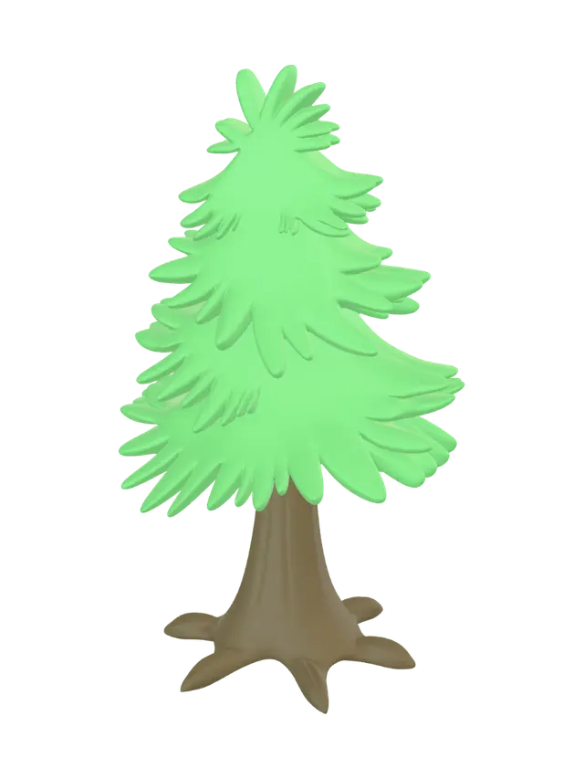 3D model for Neon Evergreen Tree
