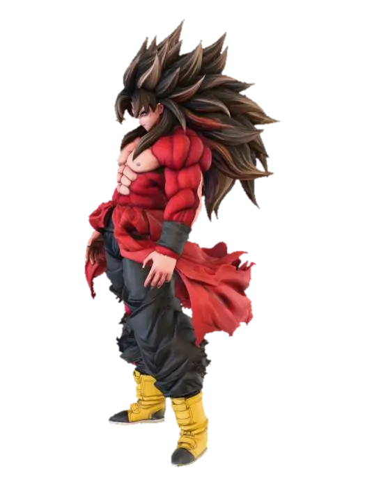 Saiyan Warrior Apex 3D model, vytvořený pomocí AI